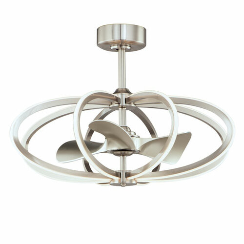Maxim Lighting Solstice Wifi-Enabled LED Smart Fan in Satin Nickel by Maxim Lighting 61005SN