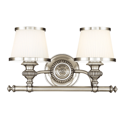 Milton 2-Light Bath Light in Polished Nickel by Hudson Valley Lighting