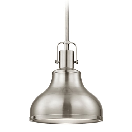 Nautical Mini-Pendant Satin Nickel 8.63-Inch Wide