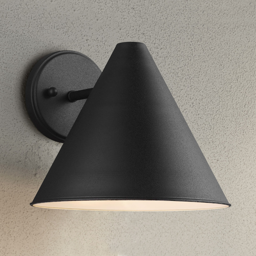 Generation Lighting Crittenden Outdoor Wall Light in Black by Generation Lighting 8538501-12