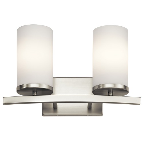 Crosby 15-Inch Brushed Nickel Vanity Light by Kichler Lighting