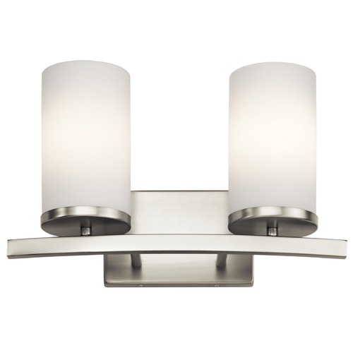 Kichler Lighting Crosby 15-Inch Brushed Nickel Vanity Light by Kichler Lighting 45496NI