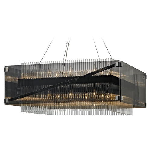 Troy Lighting Apollo 34.50-Inch Dark Bronze & Chrome Chandelier by Troy Lighting F5907