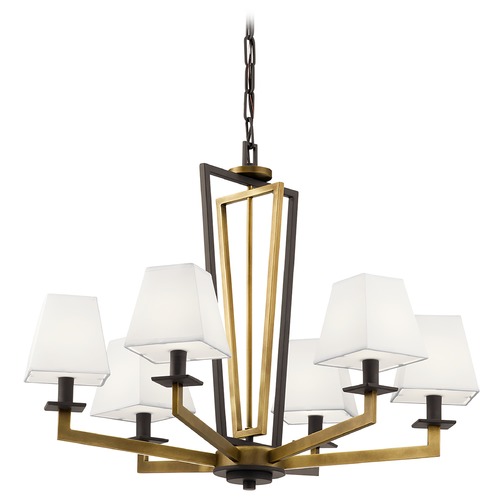 Kichler Lighting Dancar 28-Inch Natural Brass Chandelier by Kichler Lighting 44022NBR