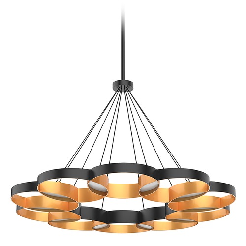 Kuzco Lighting Maestro 32.25-Inch LED Chandelier in Black & Gold by Kuzco Lighting CH90833-BK/GD