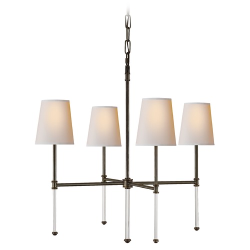 Visual Comfort Signature Collection Suzanne Kasler Camille Small Chandelier in Bronze by Visual Comfort Signature SK5050BZNP