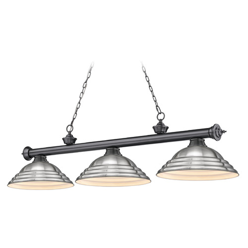 Cordon Bronze Plate Billiard Light by Z-Lite