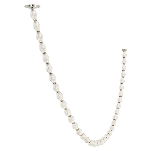 Sean Lavin Collier 108 277V 3000K LED Chandelier in Nickel by Visual Comfort Modern