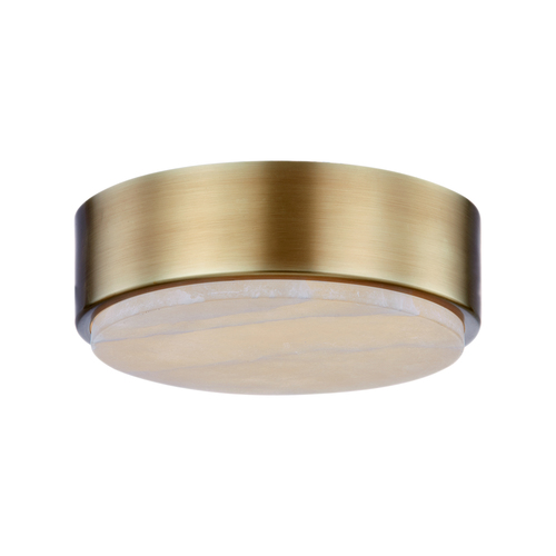Alora Lighting Alan Pepin Blanco Vintage Brass LED Flushmount Light