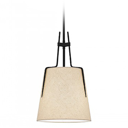 Leona 12-Inch Pendant in Matte Black by Quoizel Lighting
