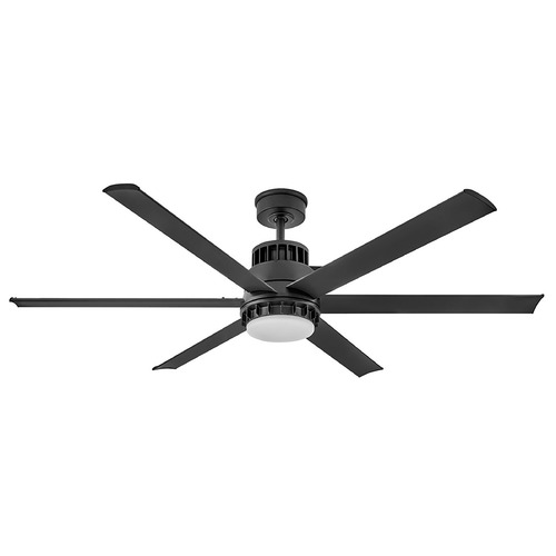 Hinkley Hinkley Draftsman Matte Black LED Ceiling Fan with Light 905360FMB-LWD