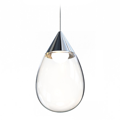 Dewdrop Polished Chrome LED Mini Pendant by ET2 Lighting