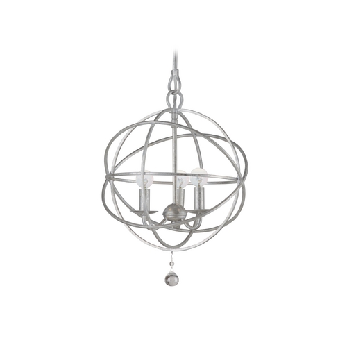 Crystorama Lighting Pendant Light in Olde Silver Finish 9225-OS