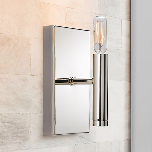 Draper Sconce in Polished Nickel by Progress Lighting