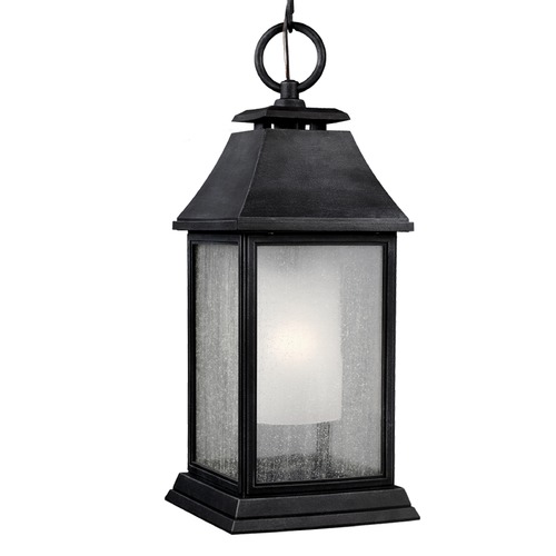 Shepherd Outdoor Hanging Light in Weathered Zinc by Visual Comfort Studio