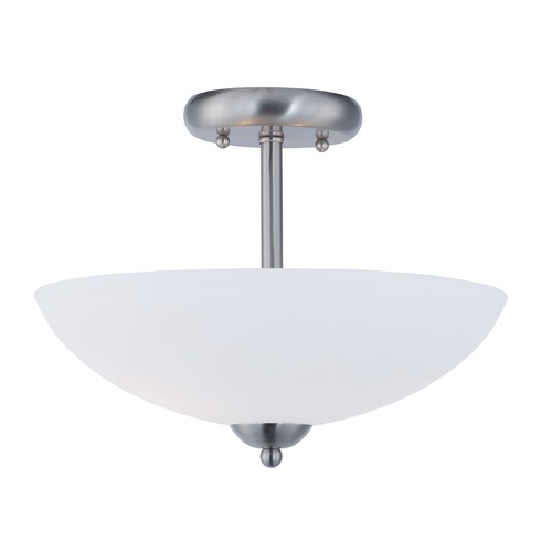 Maxim Lighting Taylor Satin Nickel Semi-Flush Mount by Maxim Lighting 21653SWSN