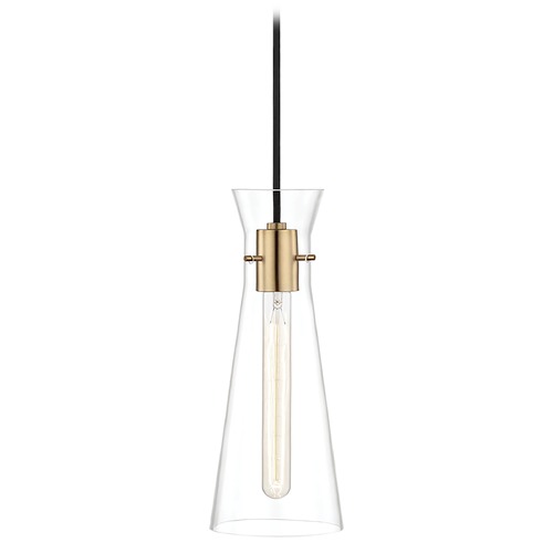 Mitzi by Hudson Valley Anya Mini Pendant in Aged Brass by Mitzi by Hudson Valley H112701-AGB