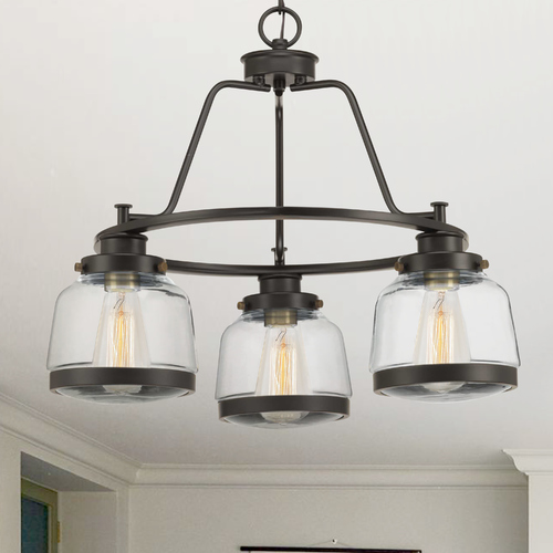 Judson Antique Bronze 3-Light Chandelier by Progress Lighting