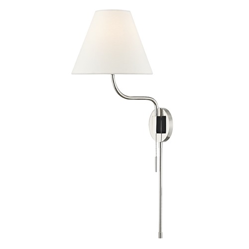 Mitzi by Hudson Valley Patti Polished Nickel Convertible Wall Lamp by Mitzi by Hudson Valley HL240101-PN