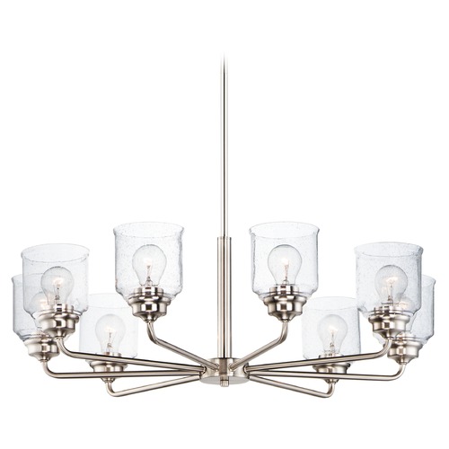 Acadia Satin Nickel Chandelier by Maxim Lighting