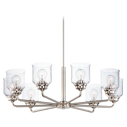 Maxim Lighting Acadia Satin Nickel Chandelier by Maxim Lighting 12268CDSN