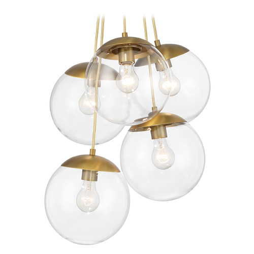 Auresa Soft Brass Multi-Light Pendant by Minka Lavery