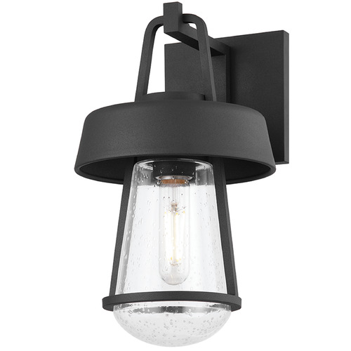 Troy Lighting Brady Textured Black LED Outdoor Wall Light