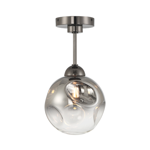 Neveh Semi-Flush Mount in Gun Metal by Metropolitan Lighting