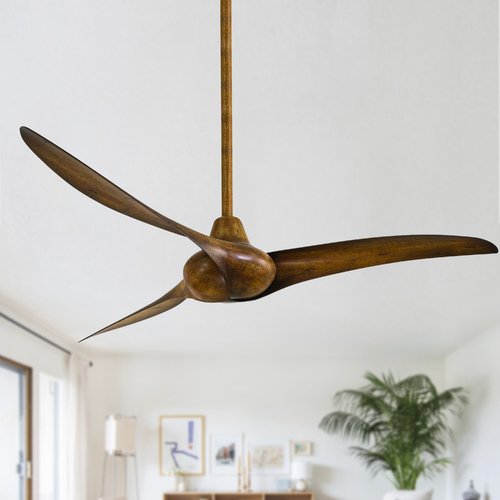 Wave 52-Inch Fan in Distressed Koa by Minka Aire