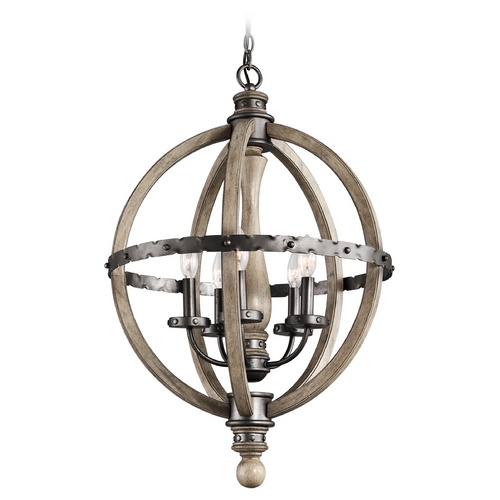 Evan 30-Inch High Pendant in Distressed Antique Gray by Kichler Lighting