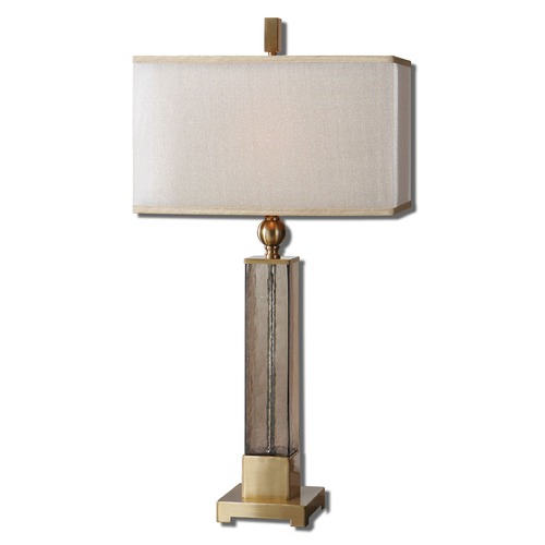 Caecilia Amber Glass Table Lamp by Uttermost Lighting