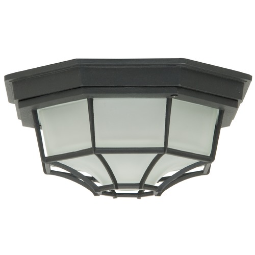 Bulkhead Matte Black Flush Mount by Craftmade Lighting
