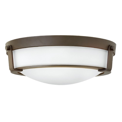 Hinkley Hathaway 16-Inch Olde Bronze Flush Mount by Hinkley Lighting 3225OB-WH