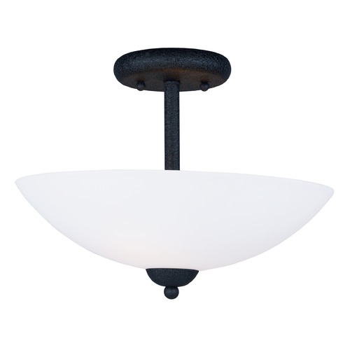 Taylor Textured Black Semi-Flush Mount by Maxim Lighting