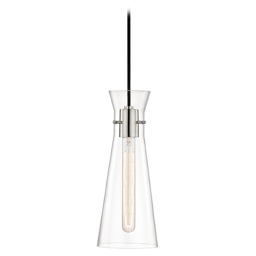 Mitzi by Hudson Valley Anya Mini Pendant in Polished Nickel by Mitzi by Hudson Valley H112701-PN