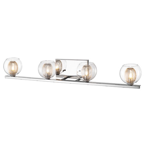 Z-Lite Auge Chrome Bathroom Light by Z-Lite 905-4V