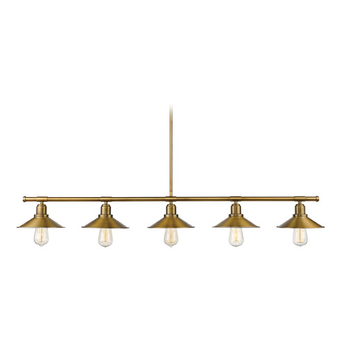 Casa Factory Brass Linear Light by Z-Lite