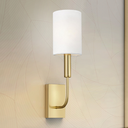 Visual Comfort Studio Collection ED Ellen-DeGeneres 14.13-Inch Tall Brianna Burnished Brass Sconce by Visual Comfort Studio EW1001BBS