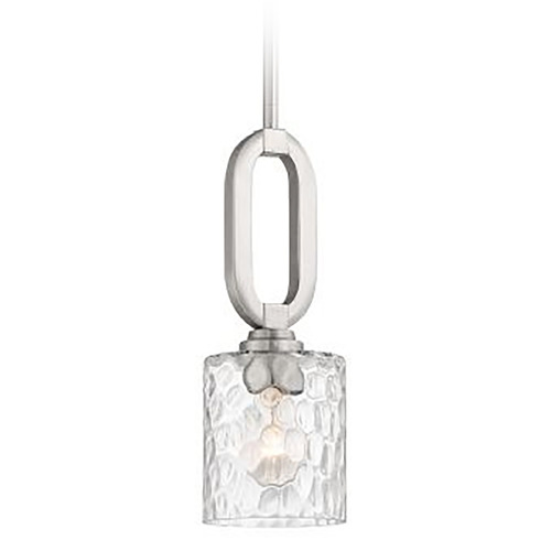 Collins Brushed Polished Nickel Mini Pendant by Craftmade Lighting