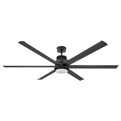 Hinkley Hinkley Draftsman Matte Black LED Ceiling Fan with Light 905372FMB-LWD