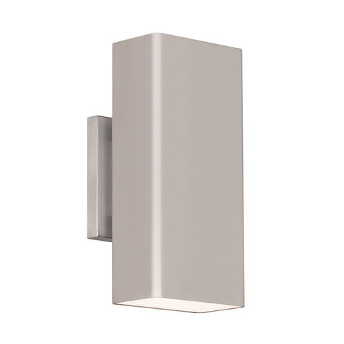 Edgey 10-Inch 3500K LED Outdoor Wall Light in Aluminum by WAC Lighting