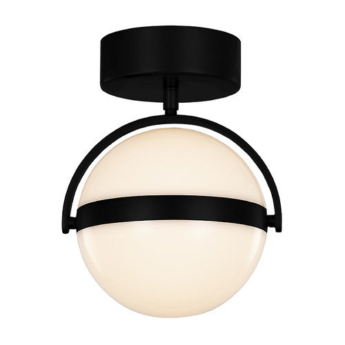 Alora Lighting Globo Matte Black LED Semi-Flushmount Light