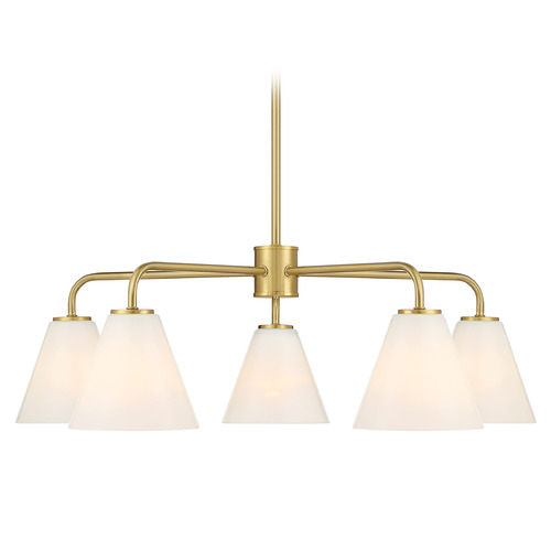 Savoy House Lighting Blair Warm Brass Chandelier