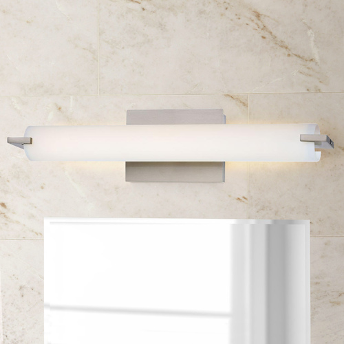 Tube 20.50-Inch LED Vanity Light in Brushed Nickel by George Kovacs