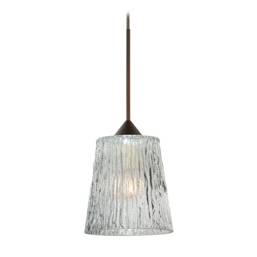 Besa Lighting Besa Lighting Nico Bronze Mini-Pendant Light 1XT-512500-BR