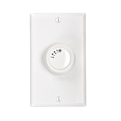 Craftmade Lighting 4-Speed Rotary 5 Amp Fan Control in White by Craftmade Lighting CM-4SDH-5