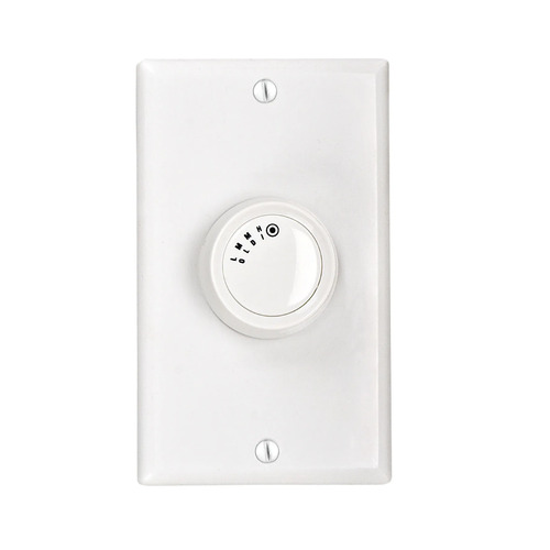 4-Speed Rotary 5 Amp Fan Control in White by Craftmade Lighting
