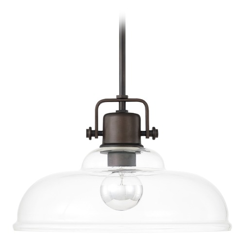Capital Lighting Jack 15.50-Inch Pendant in Burnished Bronze by Capital Lighting 319911BB