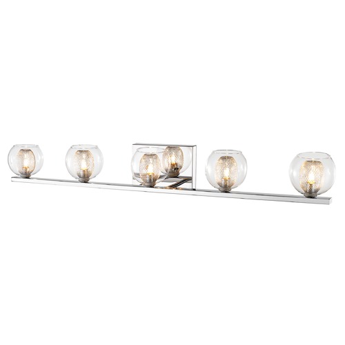 Z-Lite Auge Chrome Bathroom Light by Z-Lite 905-5V