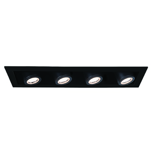 WAC Lighting Silo Multiples Black & Black LED Recessed Kit by WAC Lighting MT-4415T-940-BKBK